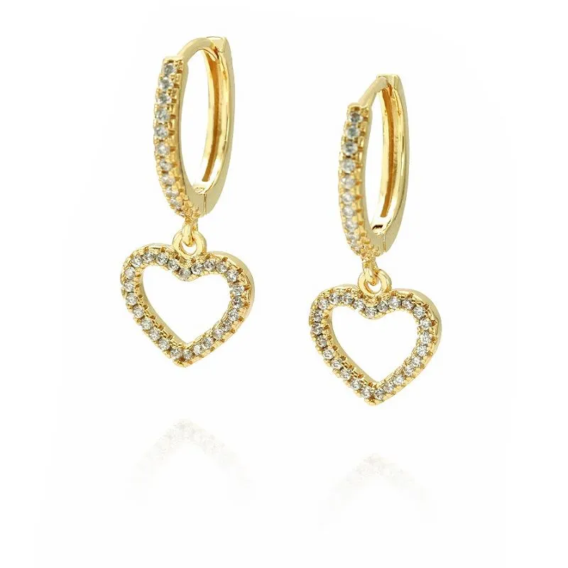 925 Silver Hjärta Örhänge