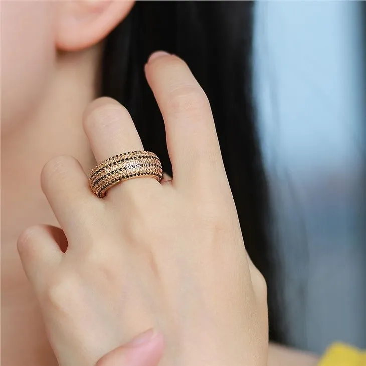 Klassisk Cz Micro Pave Ring