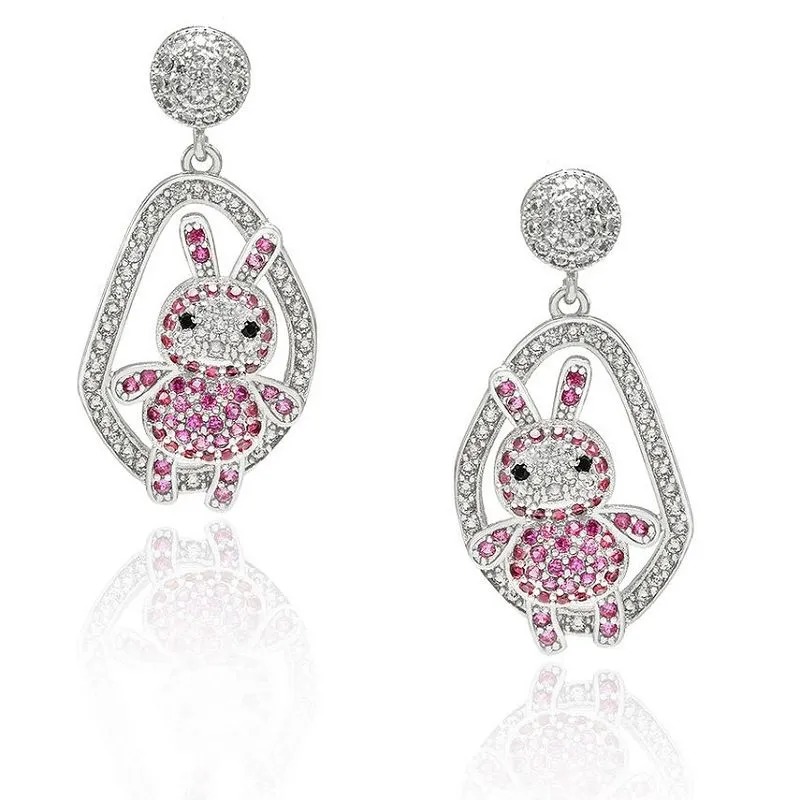 Söt kanindjurörhänge