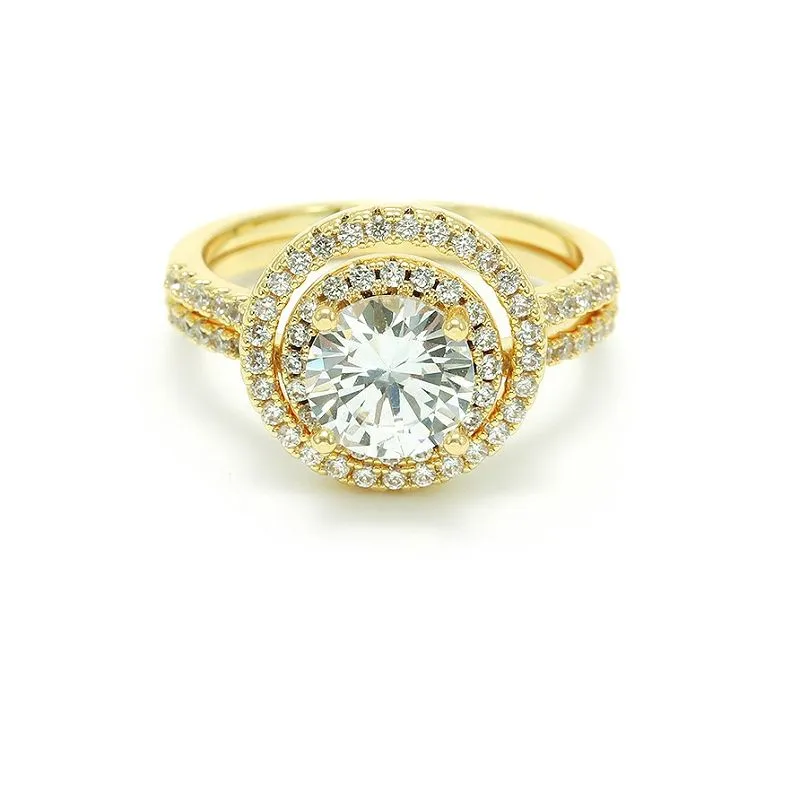 Double Ring Set Gold Plated