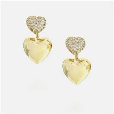 Party Smycken Charm Hjärta örhänge