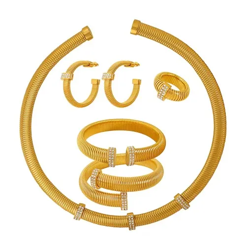 Örhängen Collar Smycken Set